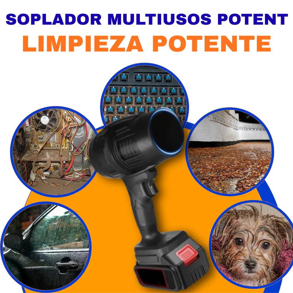 Soplador Doble Bateria - Alta Presión